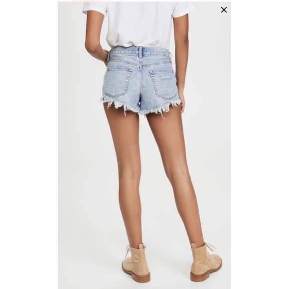 Free People Pants - Free People Raw Hem distressed Jean shorts Size 27
